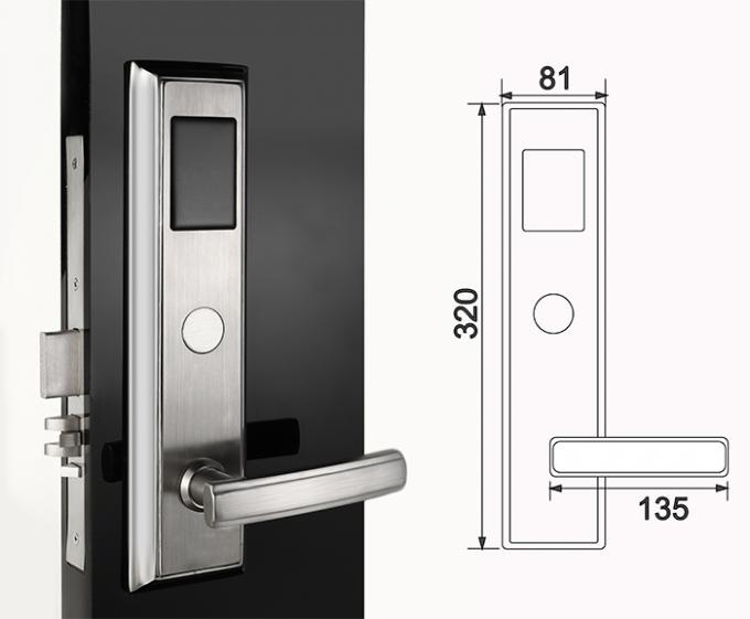 Serratura di porta elettronica della camera di albergo di Rfid del software Keyless di sicurezza di Digital dell'acciaio inossidabile