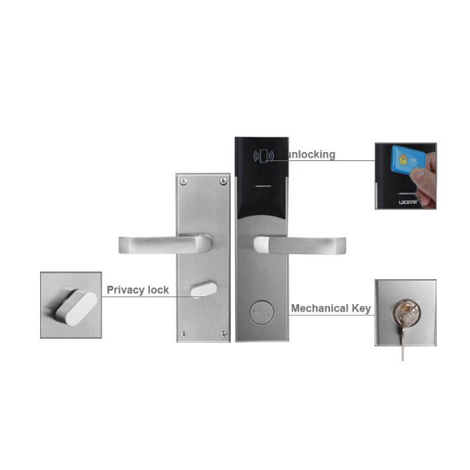 Serrature di porta moderne elettroniche della carta della serratura di porta dell'hotel del sistema di gestione V69 RFID