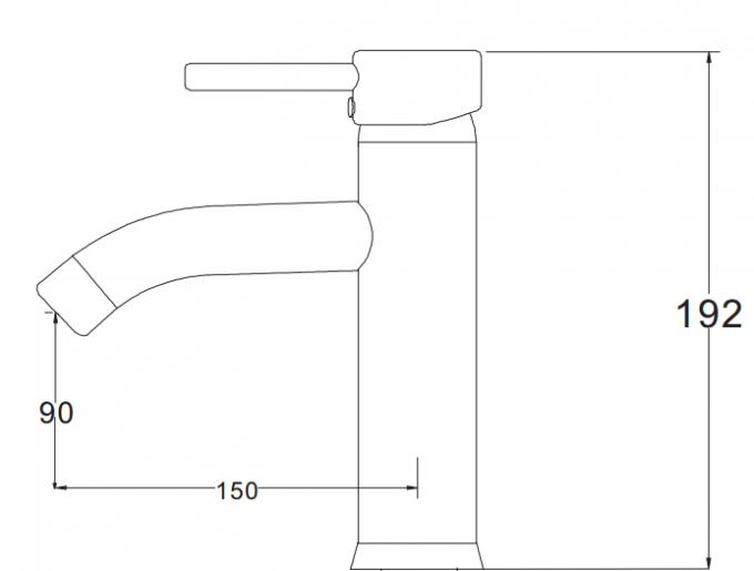 Rubinetti meccanici del lavandino di Chrome senza sbocco purificato dell'acqua