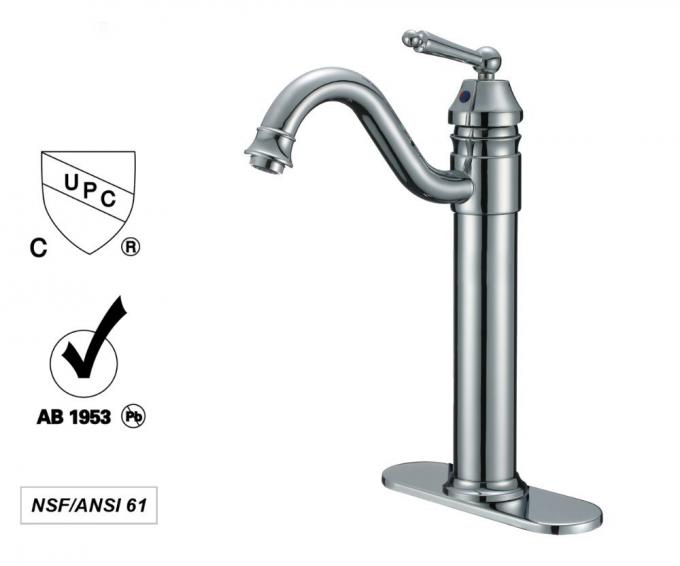 Rubinetto di miscelatore bronzeo sfregato olio dell'acqua, rubinetto concreto del bacino di Chrome