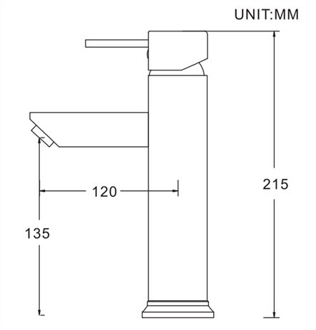 Rubinetti di miscelatore d'ottone dei rubinetti del lavandino del bagno foro in lega di zinco della maniglia del singolo/lavabo