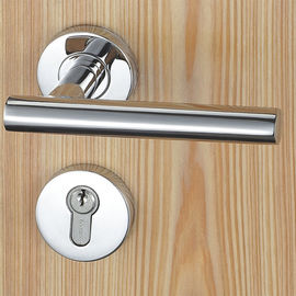 Serratura di porta in acciaio inossidabile satinato per spessore di 38 - 50 mm