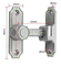 Zinco pesante della serratura del fermo di porta del granaio di Bolt per uso dell'interno/all'aperto