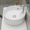 Resistente agli urti sopra il bancone vasca da bagno in porcellana bianca