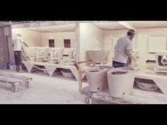 Processo di verniciatura per vasca da bagno