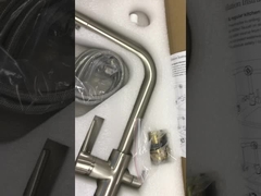 Piattaforma-ha montato 3 in 1 acciaio inossidabile d'ottone H330 XW200mm del rubinetto del depuratore di acqua