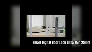 Serratura digitale intelligente Serratura APP ultrasottile da 25 mm per porte con schermo