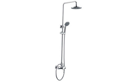 Dispositivi di doccia per bagno a parete cromati con testa doccia / rubinetto