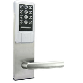 Smart PVD Silver Electronic Door Lock chiave / carta / password aperta Alta sicurezza