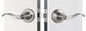Serrature tubolari in lega di zinco d'argento per porte a sinistra o a destra