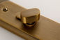 Serratura per la privacy in bronzo giallo, serrature antiche in bronzo, 55 mm.