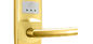 Moderna carta di chiusura elettronica per porte in lega di zinco / chiave aperta con finitura in oro PVD