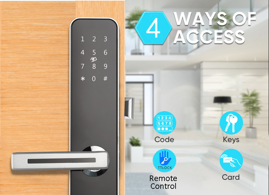 Leggio di alluminio NFC Card Tastiera Chiusura porta Per casa appartamento Hotel edificio