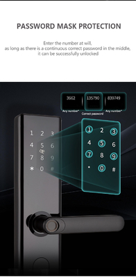 Digitale impronta digitale Smart Door Lock impermeabile elettrico con APP TTLOCK BLE Wifi