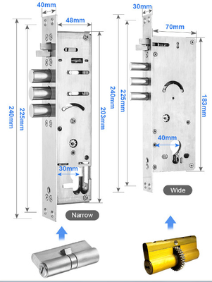 Cortile esterno codice impronte digitali WiFi Chiusura porta impermeabile IP68 lega di alluminio