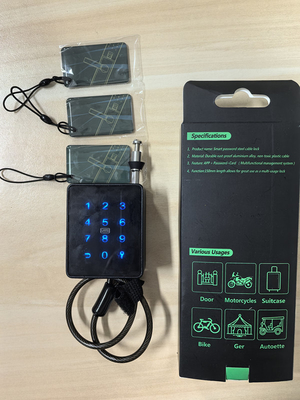 Serratura intelligente all'aperto senza chiave con cavo da 4 mm e controllo APP impermeabile IP65
