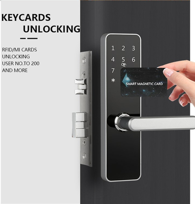 Smart Door Lock Keyless NFC / IC Card sblocco touchscreen tastiera hotel APP