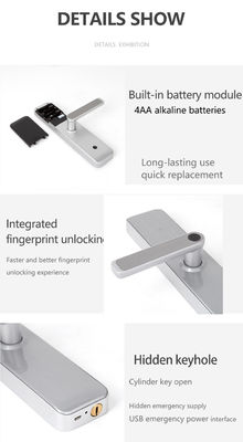 Bluetooth Wifi RFID Smart Door Lock senza chiave per la porta d'ingresso