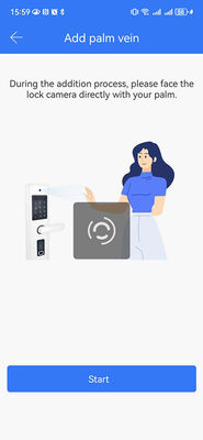 Aluminum Commercial Smart Lock Video Riconoscimento facciale occhio di gatto palma Vena sbloccante IP65
