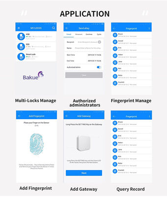 120min Difendibile dalle impronte a fuoco Serratura porta compatibile Porta d'ingresso Porta appartamento Porta hotel Porta ufficio Soluzione di accesso porta Smart APP Codice WiFI