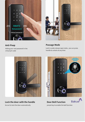 eKey Controller Tipo serratura RFID Con 2 chiavi meccaniche Dispositivo di controllo di accesso durevole per vari ambienti