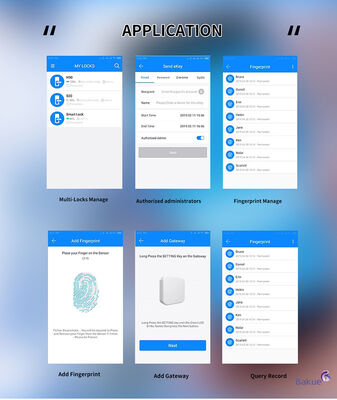 Serratura smart porta con codice di accesso una volta codice di accesso eKey Timed ovunque o chiunque e alimentato da 4pcs AA batteria alcalina Scaricato 60min