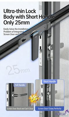 Serratura per porta in alluminio con impronta digitale, con sistema di controllo accessi alimentato da 4 batterie AA per una maggiore protezione, serratura digitale intelligente