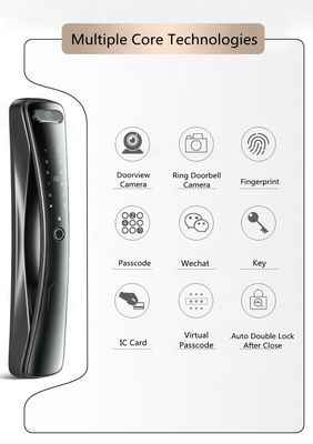 Impronta digitale in tempo reale, codice di accesso, serratura digitale della porta  1 Card