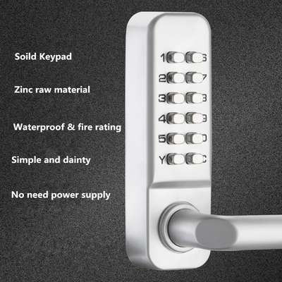 Doorlock Keyless di combinazione Resettable dello zinco 142 x 42 x 26 millimetri