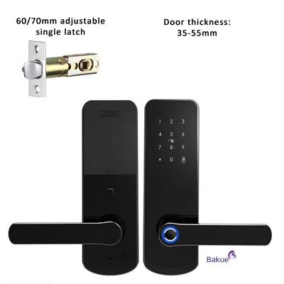 Blocco porta digitale intelligente con controllo remoto Wi-Fi eKey APP a prova di fuoco di 60 minuti e batteria alcalina AA 4pcs