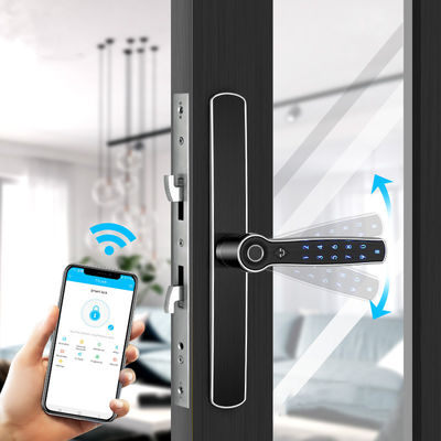 FPC Blocco impronte digitali Blocco porta scorrevole Bluetooth Maniglia in lega di zinco